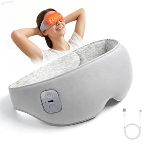 lot 10286 image: Heated Eye Mask Cordless Relieves Dry Eyes Fatigue��Grey