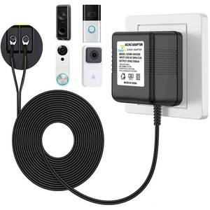 lot 10296 image: Doorbell Power Adapter 18V500MA Video doorbell Transformer for Ring, Nest, Arlo, Eufy, Wyze Wireless Video doorbell (315 in Cable)