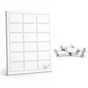 lot 10309 image: 180 Printable Mini Candy Bar Labels, White, 2.5x1.5 for Inkjet and Laser