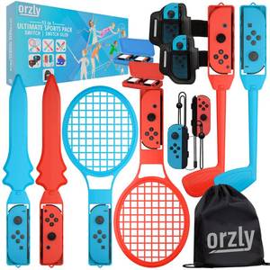 lot 11281 image: Orzly Switch Sports 13 Piece Accessory Bundle for Nintendo Switch & Switch OLED