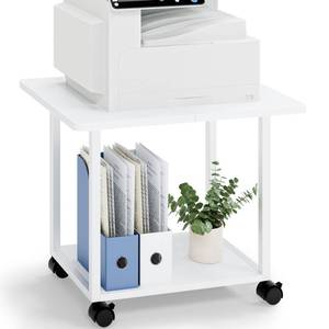 lot 11295 image: MARTY Printer Stand Under Desk Rolling Cart 22 x 15.75 In