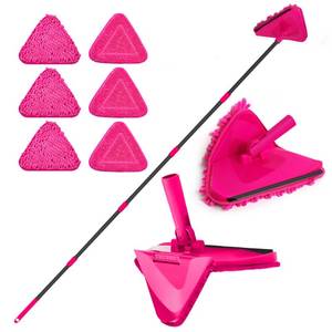 lot 11304 image: JEHONN Wall Mop with Long Handle 80 Inch Collapsible Baseboard Cleaner