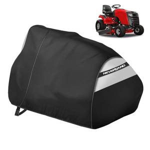 lot 11307 image: NEVERLAND Riding Lawn Mower Cover Fits 42 to 54 Inch Deck 600D Black Silver
