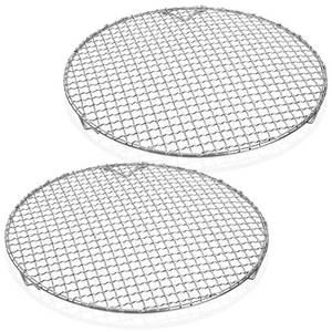 lot 11333 image: Otoolling Round Cooling Rack 13 Inch Stainless Steel with Legs 2 Pack