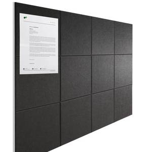 lot 11364 image: Sanakma Felt Cork Board for Walls 48 x 36 Inch 12 Pack Black Bulletin Board