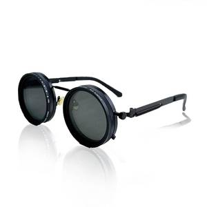lot 12073 image: Loycco Gojo Round Polarized Adjustable Tint Sunglasses ND9 Filter Men Women