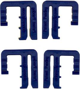 lot 12100 image: Skinny Clip Waistband Tightener Belt Alternative 3 Pack Blue