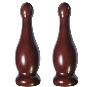 lot 12104 image: Wood Bedpost Finial Newel Post Cap 8.5 Inch Walnut