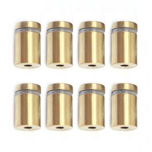 lot 12119 image: BAISALJI Sign Standoff Screws 8 Pcs Gold 0.75 X 1.2 in Wall Sign Holder