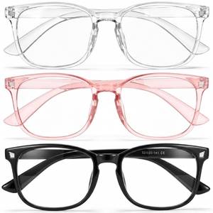 lot 12121 image: Gaoye Blue Light Blocking Glasses UV400 3 Pack