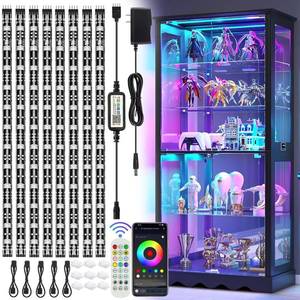lot 12149 image: EJs Super Car LED Strip Lights 8 Pre-Cut 240 LED RGB Color Changing Kit
