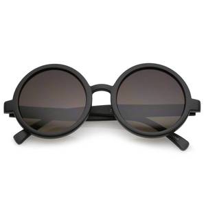 lot 12165 image: zeroUV Round Retro Sunglasses for Women UV400 Matte BlackLavender