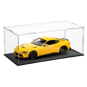 lot 12181 image: YEXEXINM Acrylic Model Car Display Case 124 Scale with Black Base