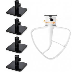 lot 12182 image: JFGLORIX 4 Pack Stand Mixer Attachment Holder for KitchenAid Mixers
