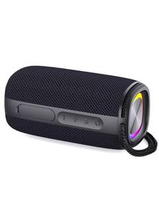 lot 12206 image: JaxiLano Bluetooth Speaker Wireless BT 5.3 IPX6 Waterproof RGB Light Black  Retail $249.99