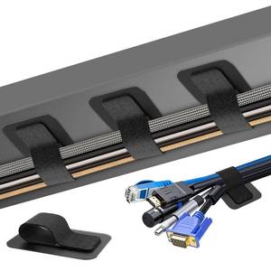lot 12215 image: Fansto Cable Management Under Desk Organizer, 30 Pair