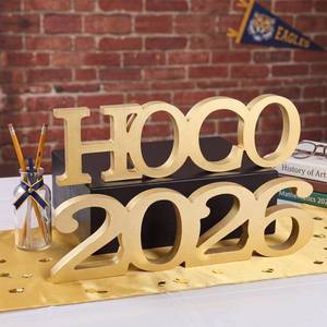 lot 13085 image: Kathfly Wooden Hoco Sign 2026 Homecoming Tabletop Decor 6.3 x 1.81 In