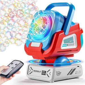 lot 13152 image: Belemar Bubble Machine Outdoor Toy 370ml Remote Control RGB Lights