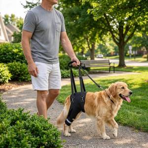lot 14135 image: NORVIANIC Dog Hind Leg Brace Support Harness with Assist Handle XL