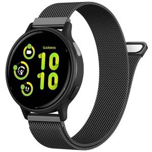 lot 14158 image: JKD Stainless Steel Mesh Watch Band 0.79in for Garmin Vivoactive 653 Black