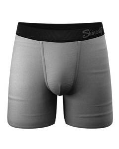 lot 14186 image: Shinesty Ball Hammock Boxer Brief Pouch Underwear For Men Flyless Large Grey