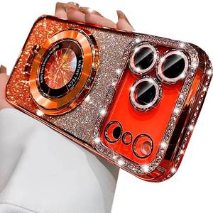 lot 14229 image: Changjia Magnetic Kickstand Glitter Case for iPhone 17 Pro Max