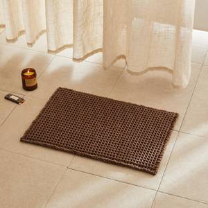 lot 14254 image: TYUU Waffle Bath Mat Small Non-Slip 24x16 Mocha