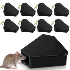 lot 19098 image: JahyElec Reusable Mouse Bait Station 8 Pack Indoor Outdoor Weather Resistant