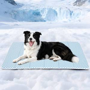 lot 19108 image: ZAKAPAWS Large Dog Cooling Mat Memory Foam Pad 35 x 23 Inch