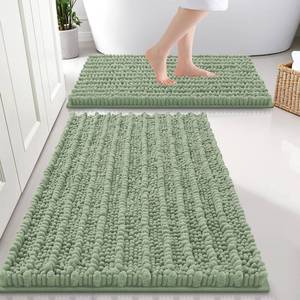 lot 19131 image: Smiry Bathroom Rug Set 2 Piece 36x24 and 30x20 Bath Mats