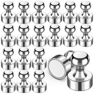 lot 20281 image: VNDUEEY 20 Pcs Neodymium Magnetic Push Pins Fridge Magnets 0.47 x 0.63 Inch