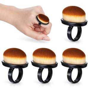 lot 20292 image: Ring Nail Dust Brush 4 Pack Soft Nylon Bristles Black