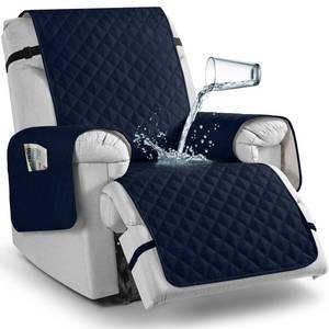 lot 20327 image: TAOCOCO Waterproof Recliner Chair Cover Dark Blue 23.6 Inch