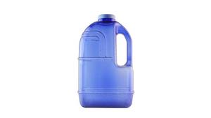 lot 20329 image: New Wave Enviro Square Water Bottle 1 Gallon BPA Free Blue
