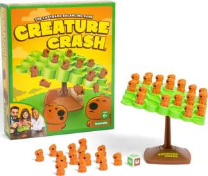lot 20361 image: What Do You Meme Creature Crash Capybara Balancing Game 49 Pieces