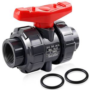 lot 1697 image: Boltigen 2-Inch NPT UPVC Ball Valve, DN50 True Union Full Port, EPDM O-Ring