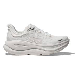 lot 1709 image: HOKA Mens Bondi 9 Running Shoe WhiteWhite Size 10 Medium  Retail $170 (actual color is black)