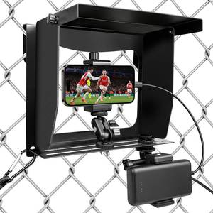 lot 1711 image: TANAVE Game Changer Phone Fence Mounting Kit with Adjustable Sunshade