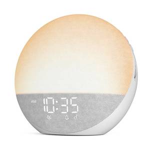 lot 1732 image: Odokee Sunrise Alarm Clock White Noise Machine with Bluetooth Speaker