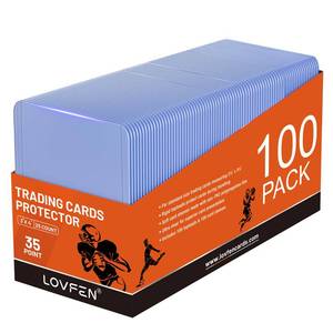 lot 1737 image: Lovfen Hard Plastic Toploaders 35PT Trading Card Protectors 3 x 4 Clear