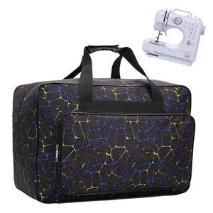 lot 2062 image: JanTeelGO Sewing Machine Carrying Case Tote Bag Nylon Black