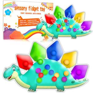 lot 2344 image: Dinosaur Color Sorting Sensory Squeeze Toy 5.5 x 8.5 Inch