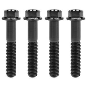 lot 2352 image: Wanyifa Titanium Hex Flange Head Bolt M7x40mm Black