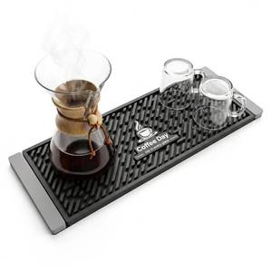 lot 2369 image: WZGUSXN Pour Over Coffee Bar Mat 14x5 Inch Non-Slip Countertop Mat