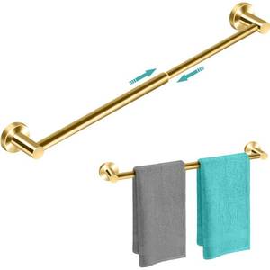 lot 2398 image: MGahyi Adjustable Stainless Steel Bathroom Towel Rack 13.18-24 In