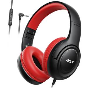 lot 2405 image: Acer Kids Wired Headphones 85dB Volume Limiter 3.5mm Jack With Mic HK03