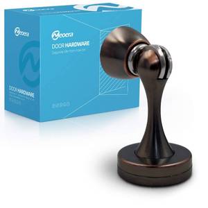 lot 2473 image: Neoera Magnetic Door Stop Oil Rubbed Bronze Stainless Steel Wall Floor Mount