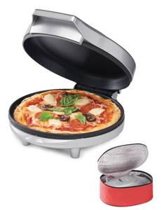 lot 5762 image: Betty Crocker 8-Inch Travel Pizza Maker Plus 760W BC-4959CS Silver