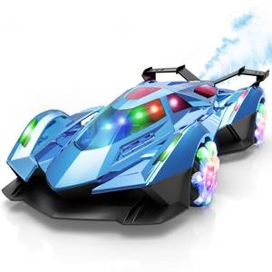 lot 5779 image: SASBSC Remote Control Drift Car 112 Scale with Spray, Music & Lights (Blue)