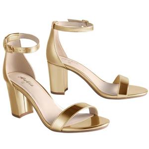 lot 5804 image: Ankis Womens Open Toe Ankle Strap Chunky Heel Sandals 2.75 Inch
